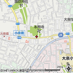 東京都練馬区西大泉3丁目11-4周辺の地図