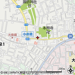 東京都練馬区西大泉3丁目11-8周辺の地図