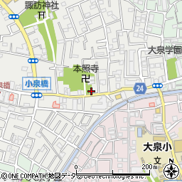 東京都練馬区西大泉3丁目11-2周辺の地図