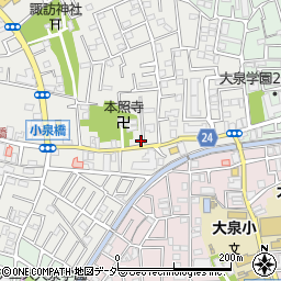 東京都練馬区西大泉3丁目11-1周辺の地図