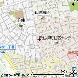 東京都足立区千住柳町18周辺の地図