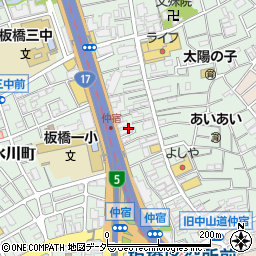 東京都板橋区仲宿58周辺の地図