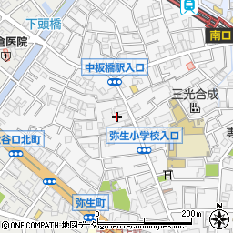 東京都板橋区弥生町61周辺の地図