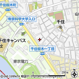 東京都足立区千住元町8周辺の地図