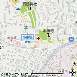 東京都練馬区西大泉3丁目11-9周辺の地図