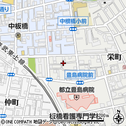 東京都板橋区栄町30周辺の地図