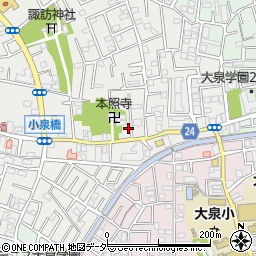東京都練馬区西大泉3丁目11-43周辺の地図