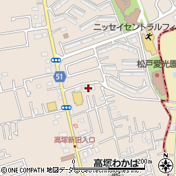 リエス松戸高塚周辺の地図