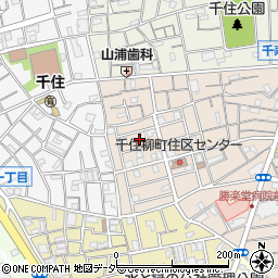 東京都足立区千住柳町20周辺の地図