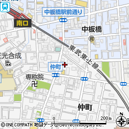 東京都板橋区仲町33周辺の地図