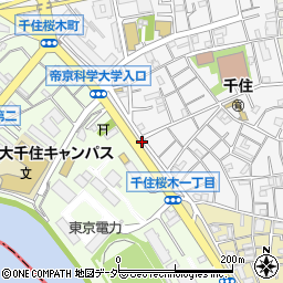 東京都足立区千住元町39周辺の地図