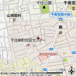 東京都足立区千住柳町28周辺の地図