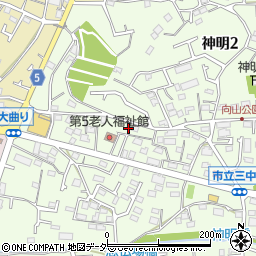 東京都武蔵村山市神明2丁目20-4周辺の地図