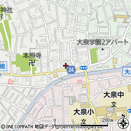 東京都練馬区西大泉3丁目3-1周辺の地図