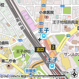 三菱ＵＦＪ銀行王子駅前支店 ＡＴＭ周辺の地図