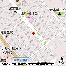 千葉県八千代市米本周辺の地図
