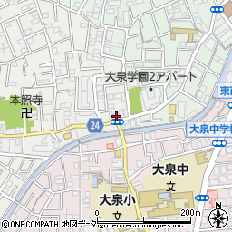 東京都練馬区西大泉3丁目1-2周辺の地図
