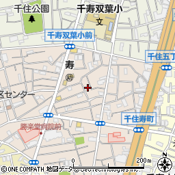 東京都足立区千住寿町29周辺の地図