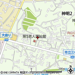 東京都武蔵村山市神明2丁目20周辺の地図