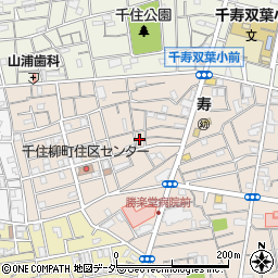 東京都足立区千住柳町29周辺の地図