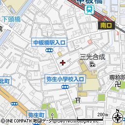 東京都板橋区弥生町26周辺の地図