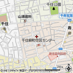 東京都足立区千住柳町23周辺の地図