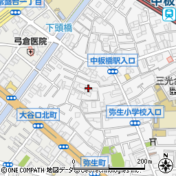 東京都板橋区弥生町62周辺の地図