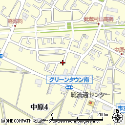 東京都武蔵村山市中原周辺の地図