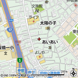 東京都板橋区仲宿45周辺の地図