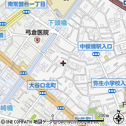 東京都板橋区弥生町57周辺の地図
