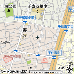 東京都足立区千住寿町28周辺の地図