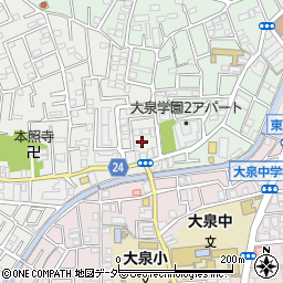東京都練馬区西大泉3丁目1周辺の地図