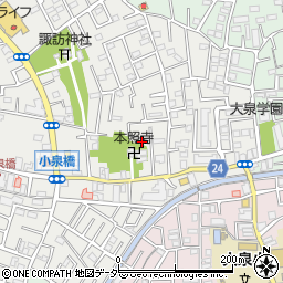 東京都練馬区西大泉3丁目11-39周辺の地図