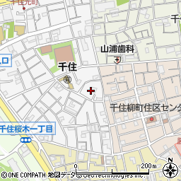 東京都足立区千住元町15周辺の地図
