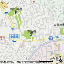 東京都練馬区西大泉3丁目11-38周辺の地図
