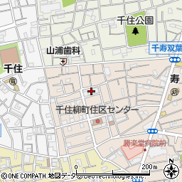 東京都足立区千住柳町22周辺の地図