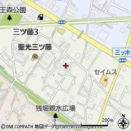 東京都武蔵村山市三ツ藤3丁目45周辺の地図