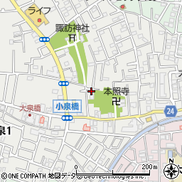 東京都練馬区西大泉3丁目11-12周辺の地図