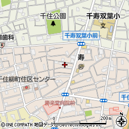 東京都足立区千住柳町32周辺の地図