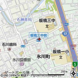 東京都板橋区氷川町周辺の地図