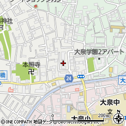 東京都練馬区西大泉3丁目3-2周辺の地図
