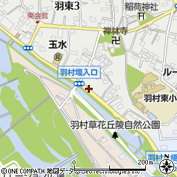 羽村橋周辺の地図