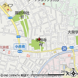 東京都練馬区西大泉3丁目11-37周辺の地図