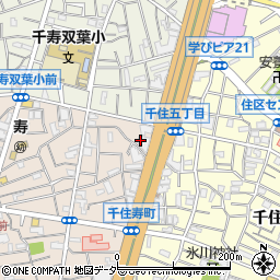 東京都足立区千住寿町39周辺の地図