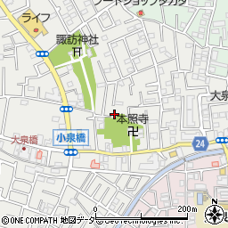 東京都練馬区西大泉3丁目11-14周辺の地図
