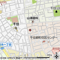 東京都足立区千住柳町40周辺の地図