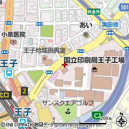 吉野家 王子東店周辺の地図