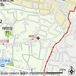 東京都武蔵村山市神明2丁目110-11周辺の地図