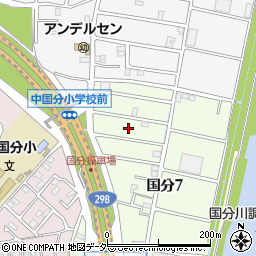 千葉県市川市国分7丁目9周辺の地図