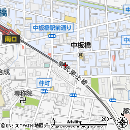 東京都板橋区中板橋12周辺の地図